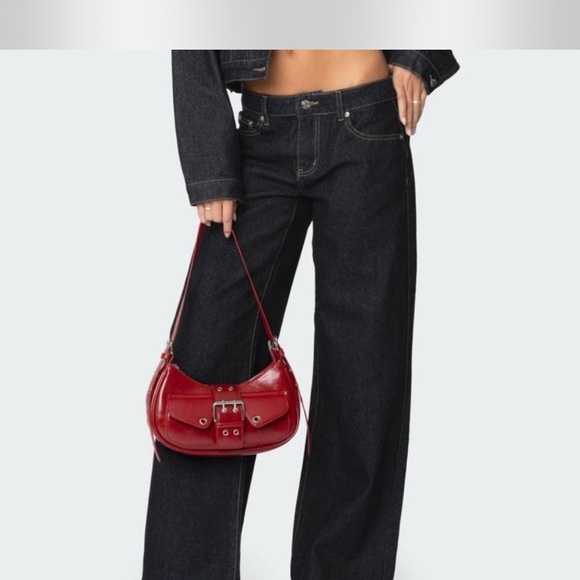 Edikted Raelynn Washed Low Rise Jeans, Size Small - Picture 2 of 7